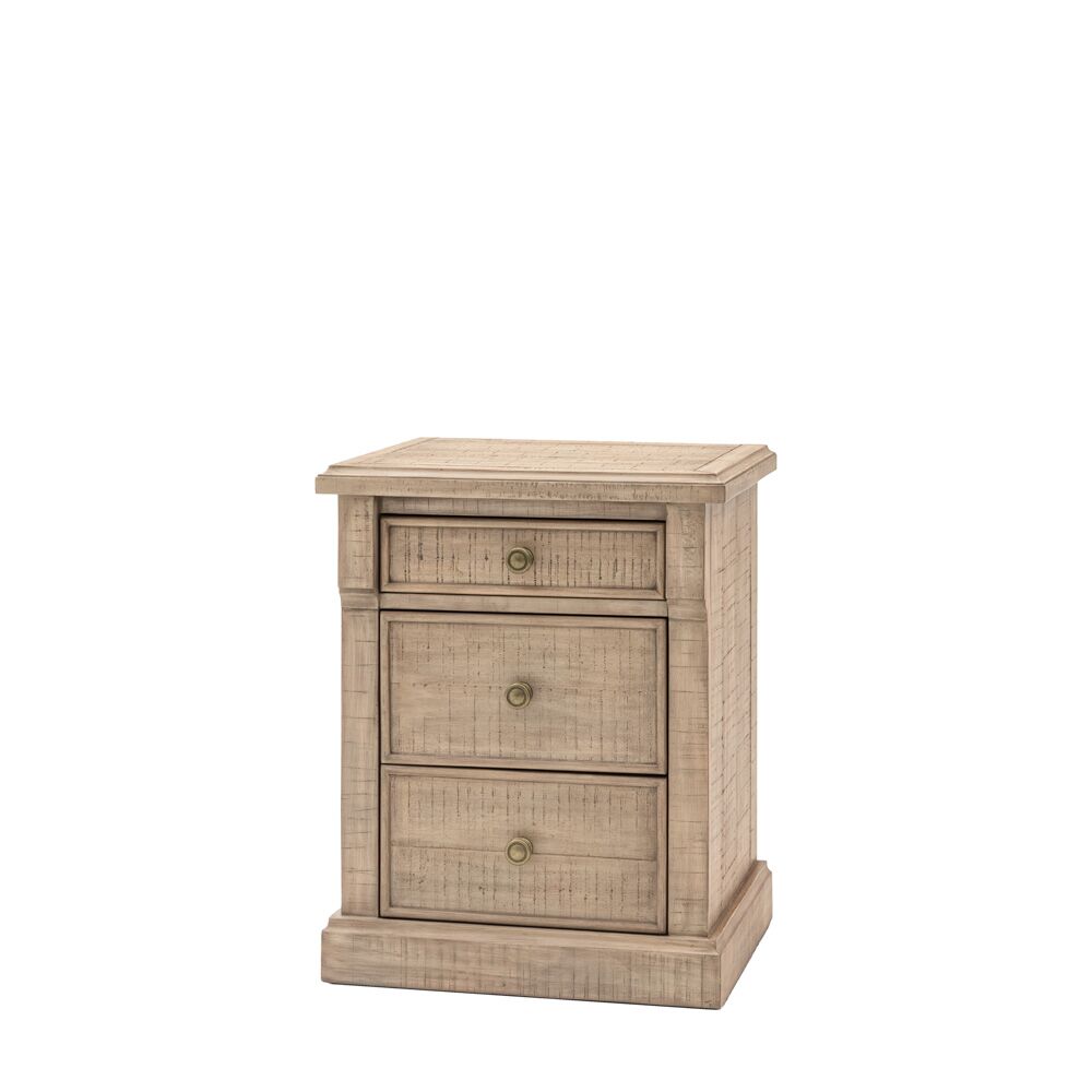 Alberta 3 Drawer Bedside - Image 5
