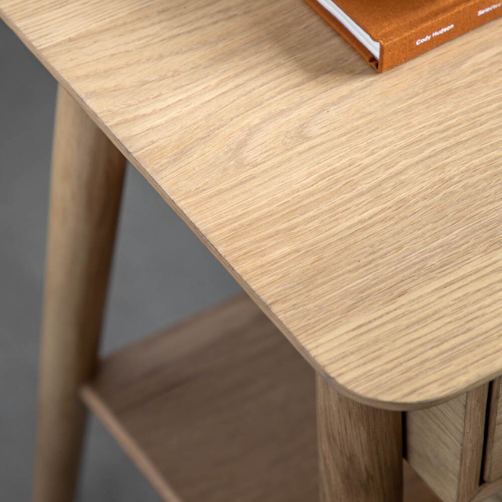 Bremen 1 Drawer Bedside Natural - Image 2