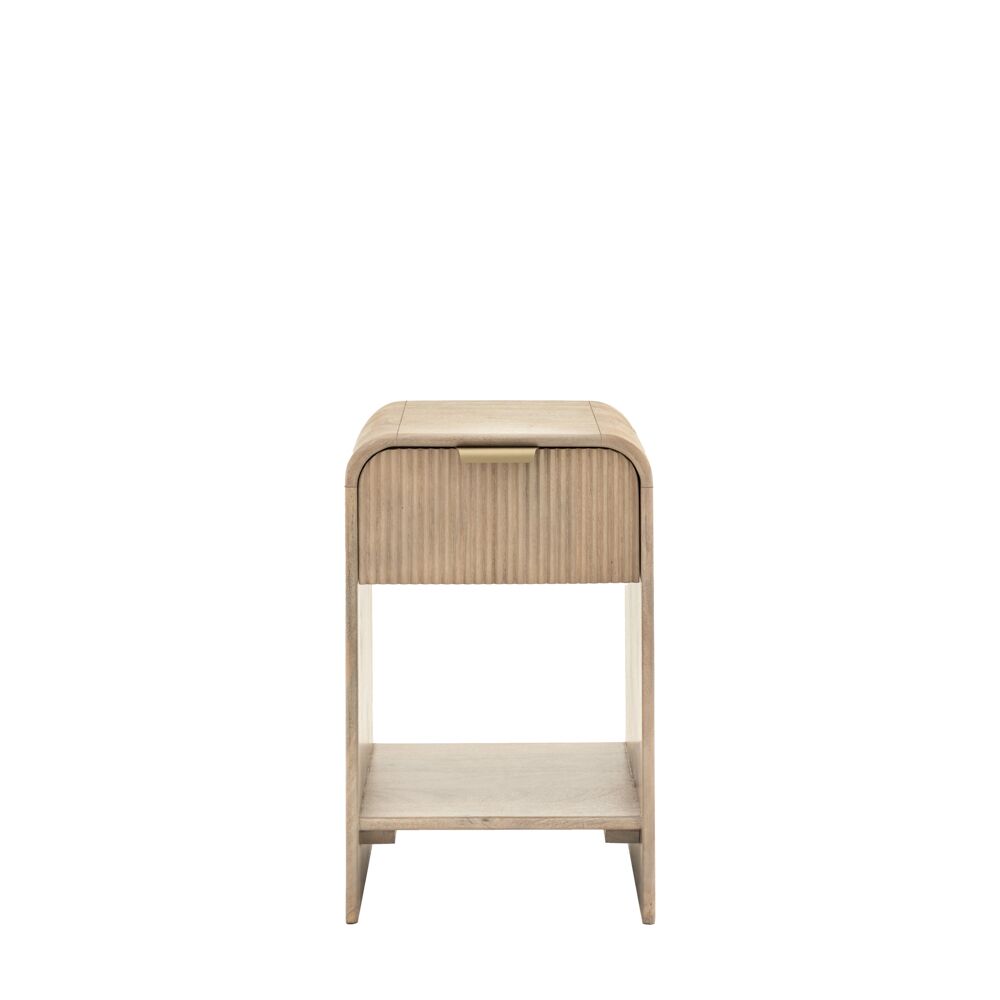 Pavia 1 Drawer Bedside Table Small - Image 4