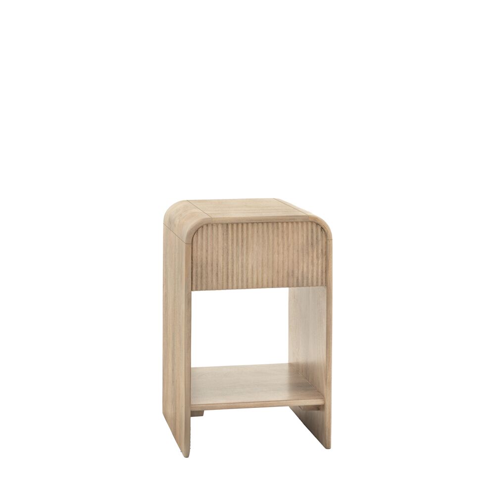 Pavia 1 Drawer Bedside Table Small - Image 7