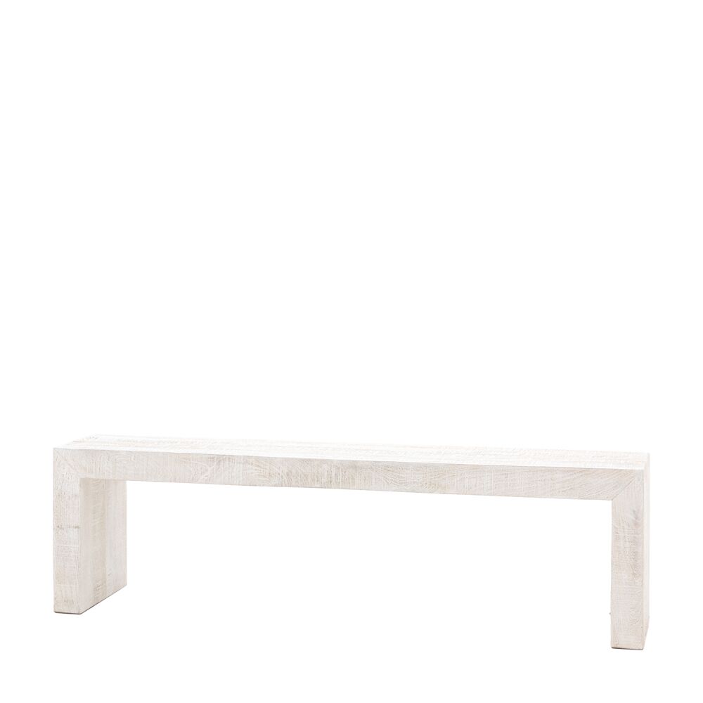 Helsinki Dining Bench Whitewash - Image 6
