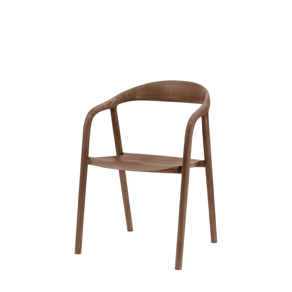 Girona Dining Chair Walnut (2 Pack) - Image 2