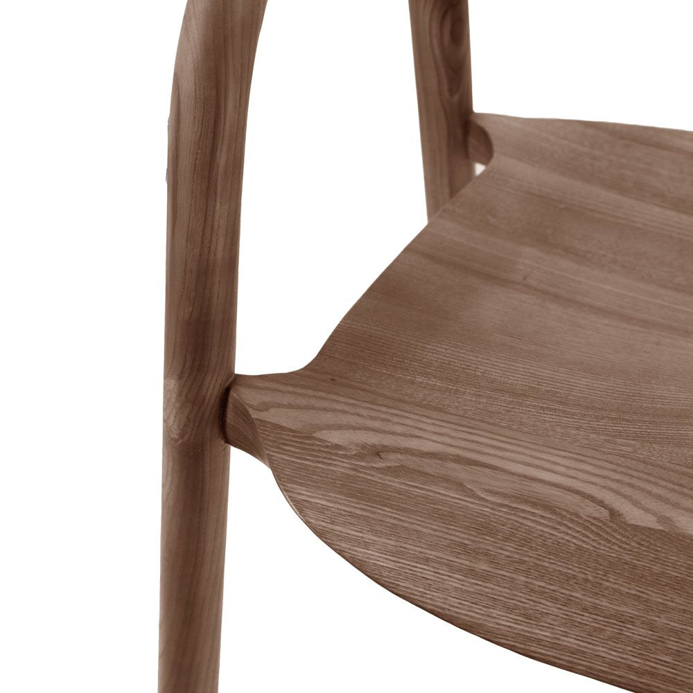 Girona Dining Chair Walnut (2 Pack) - Image 6