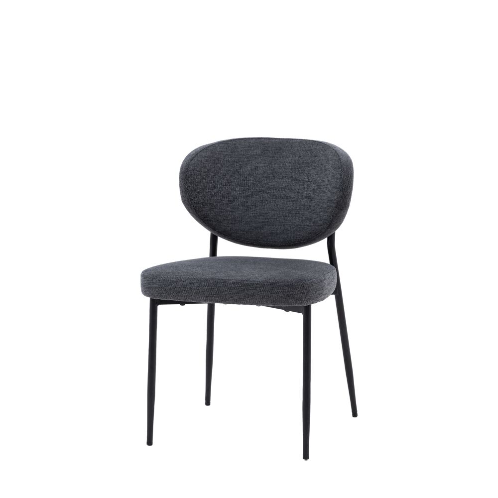 Odense Dining Chair Charcoal (2 Pack) - Image 5