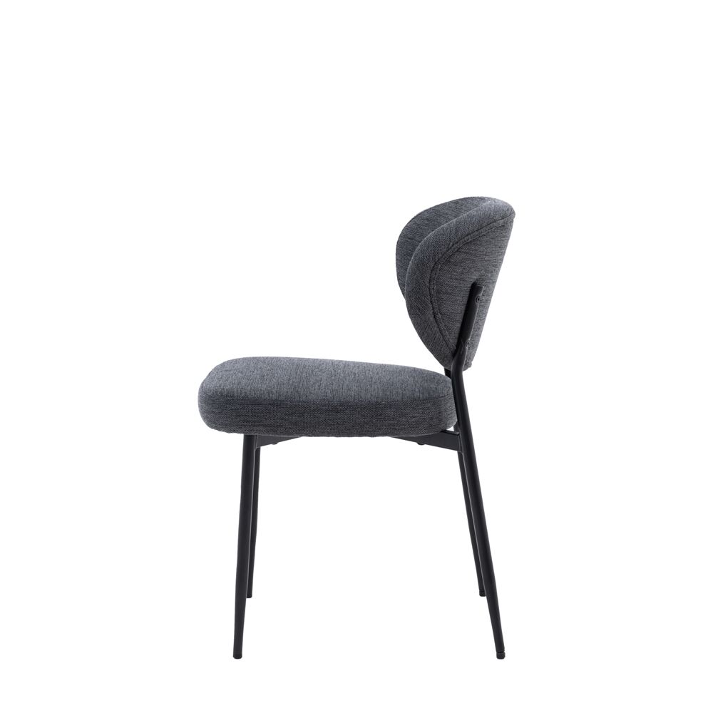 Odense Dining Chair Charcoal (2 Pack) - Image 6