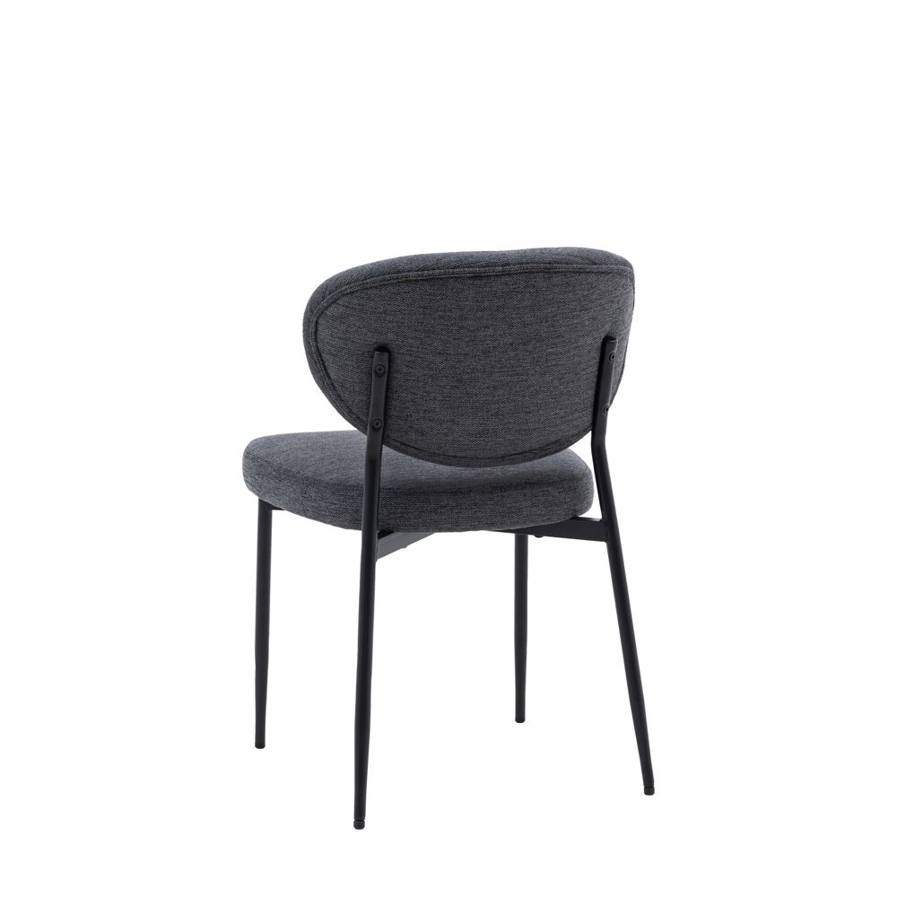 Odense Dining Chair Charcoal (2 Pack) - Image 7