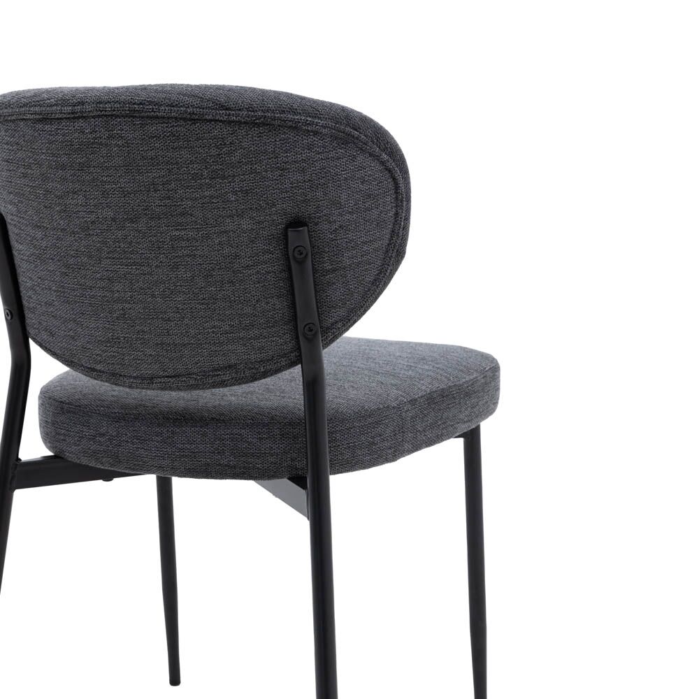 Odense Dining Chair Charcoal (2 Pack) - Image 8