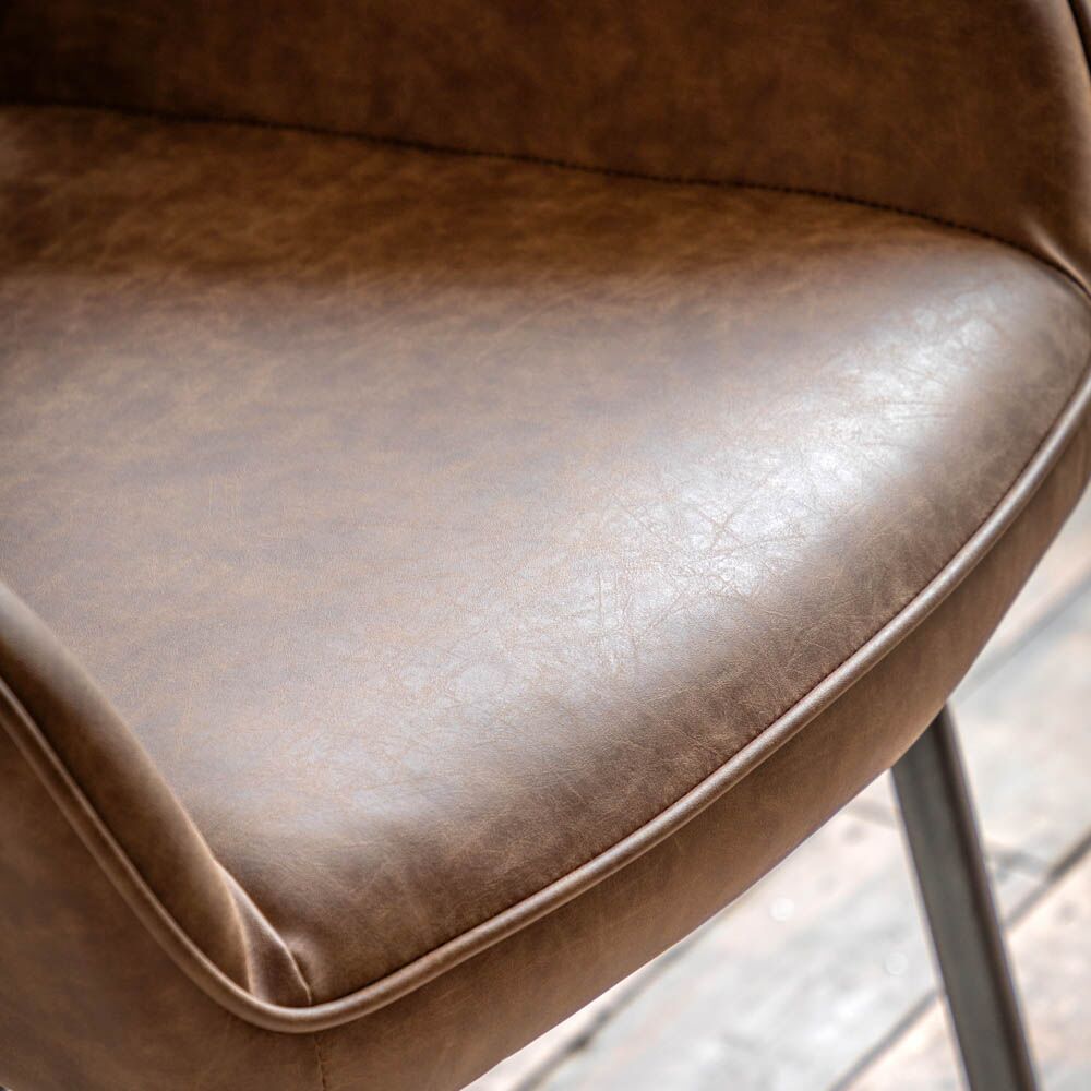 Caldona Dining Chair Brown (2 Pack) - Image 2