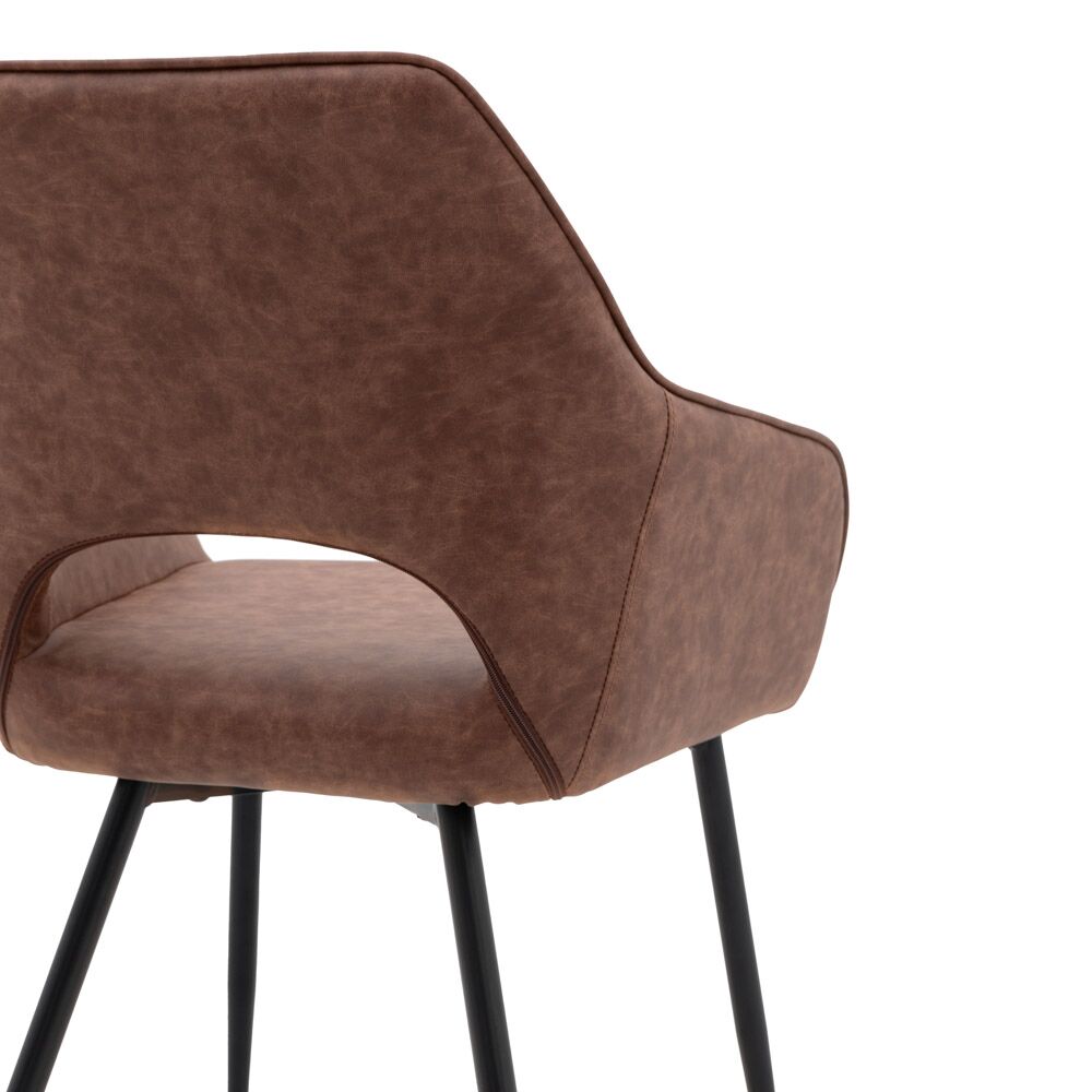 Caldona Dining Chair Brown (2 Pack) - Image 7