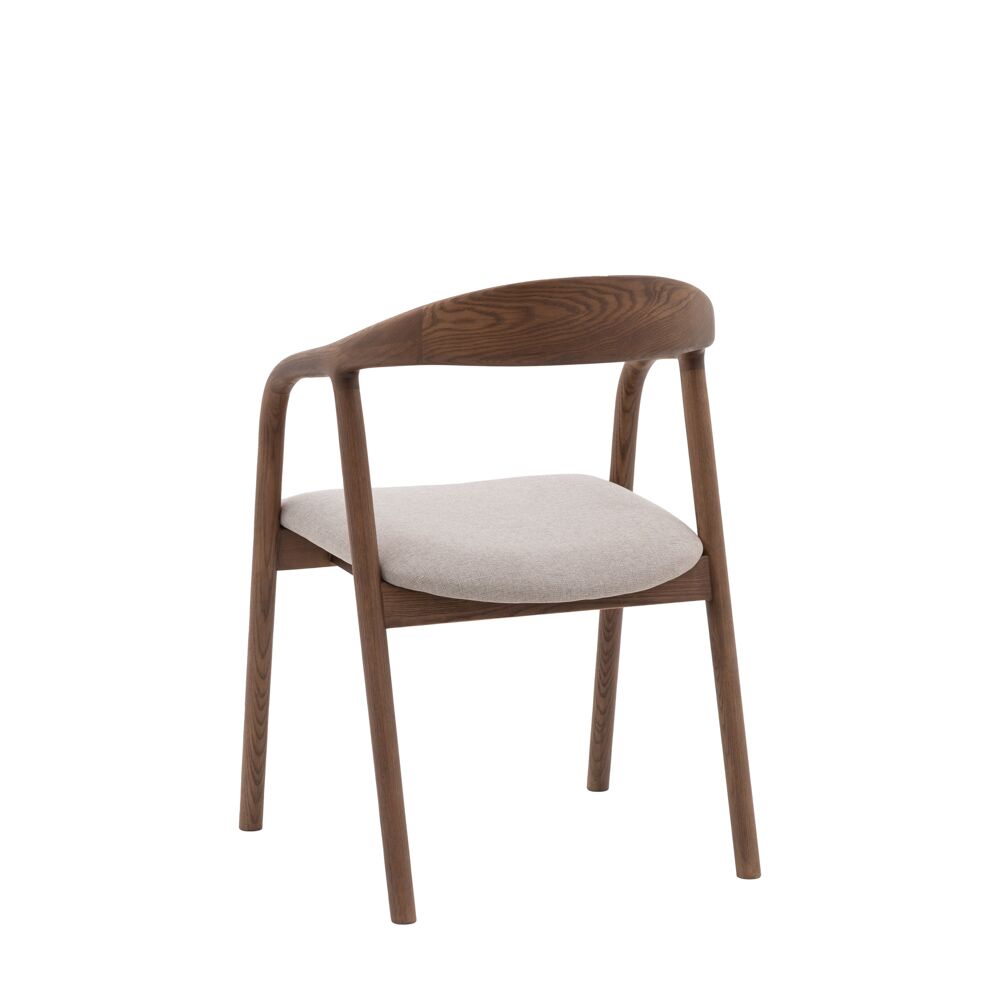 Girona Upholstered Dining Chair Walnut (2 Pack) - Image 7