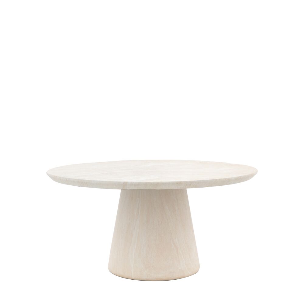 Vigo Round Dining Table Travertine - Image 4