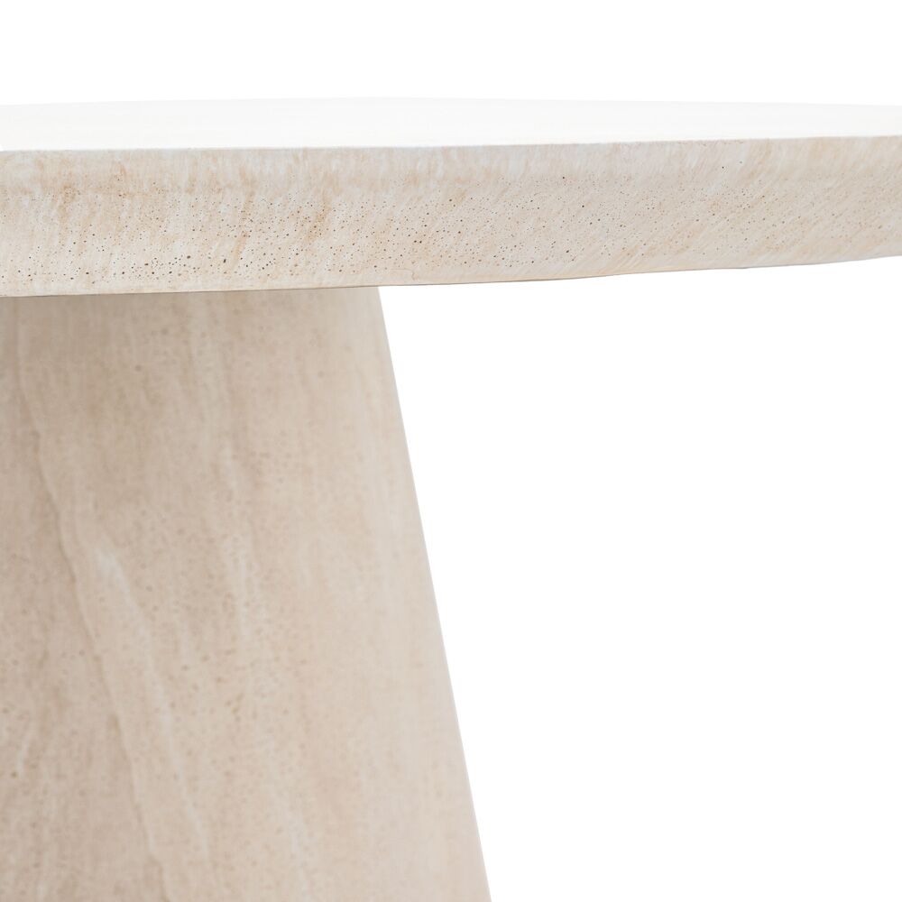 Vigo Round Dining Table Travertine - Image 5
