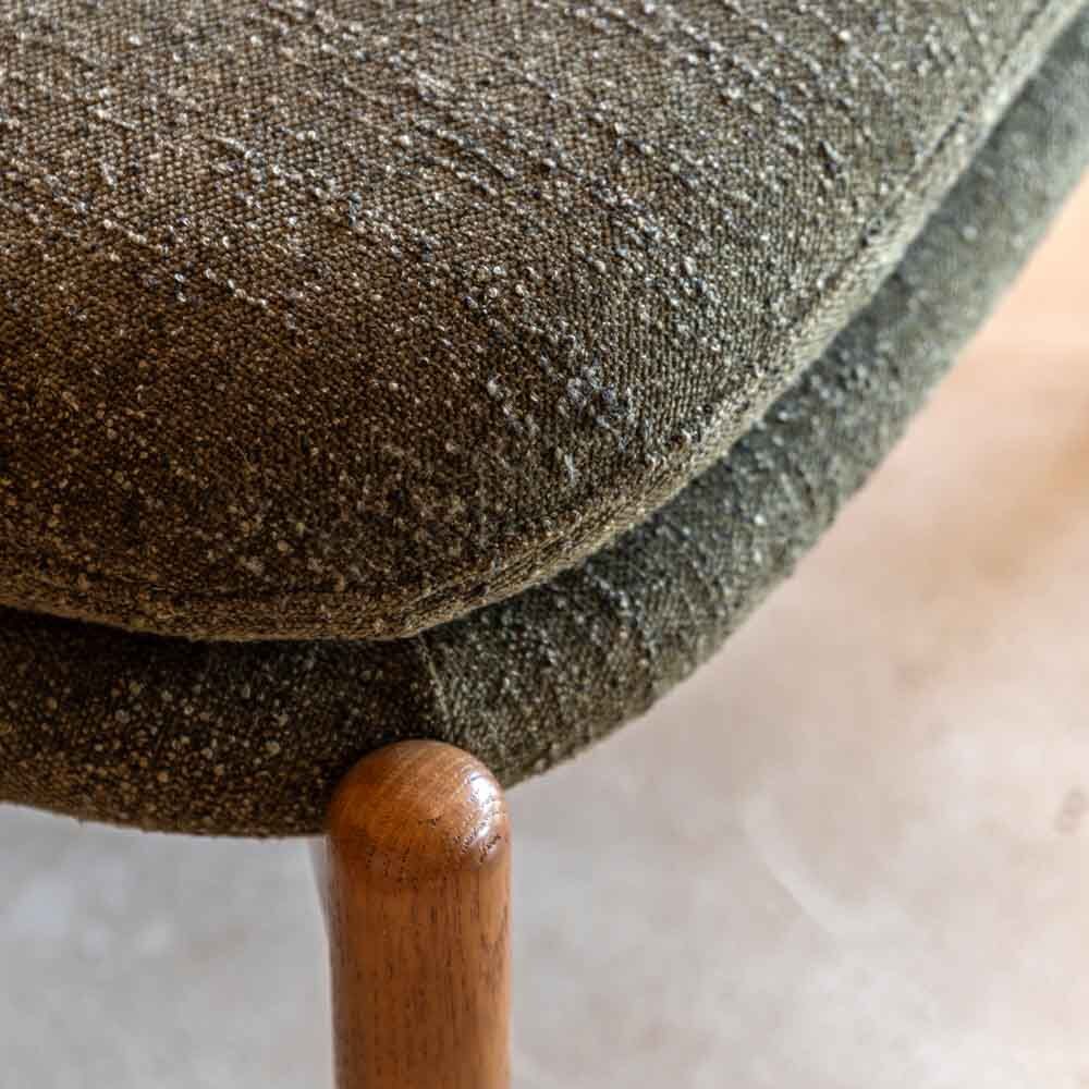 Busan Footstool Green Boucle - Image 3