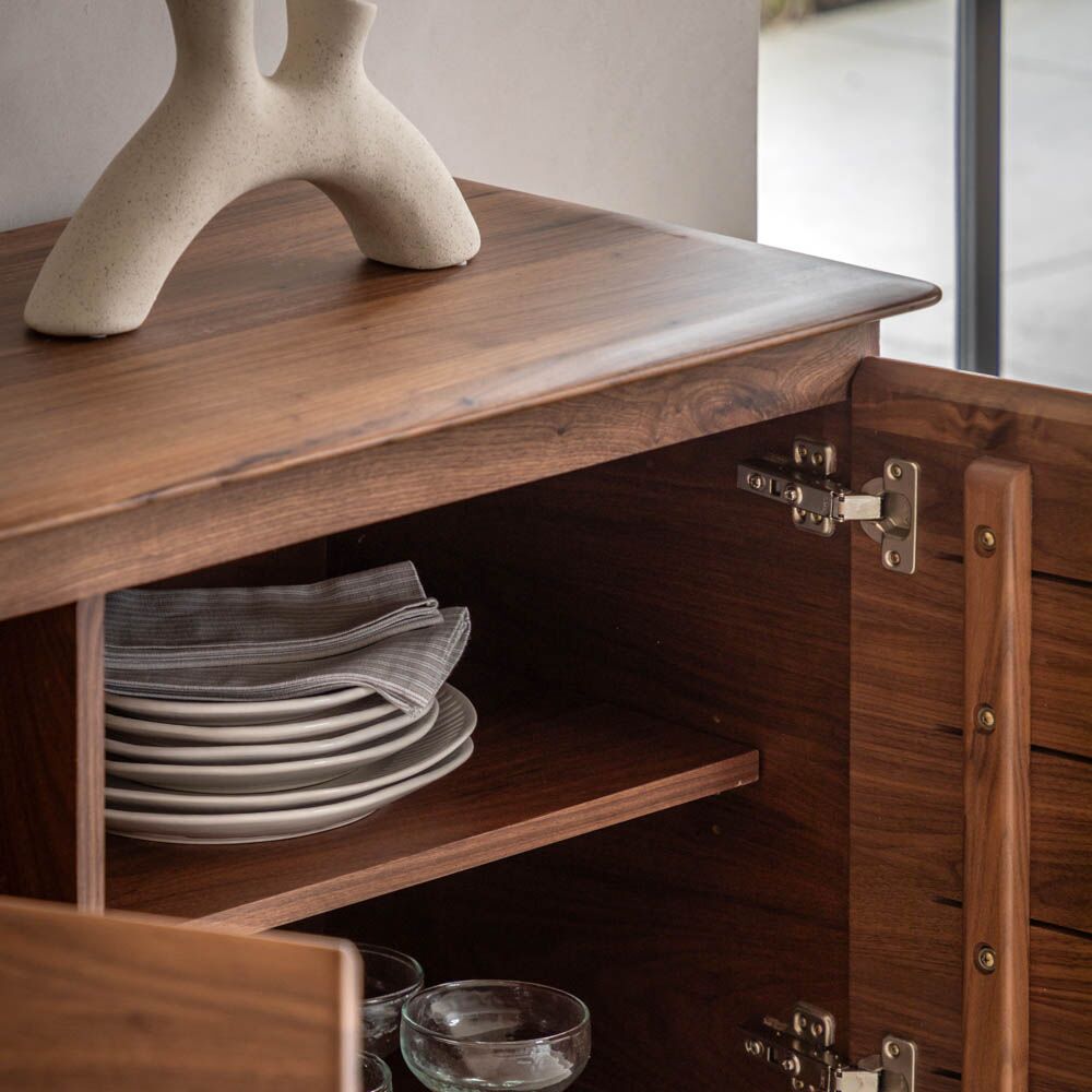Girona 2 Door Sideboard Walnut - Image 2