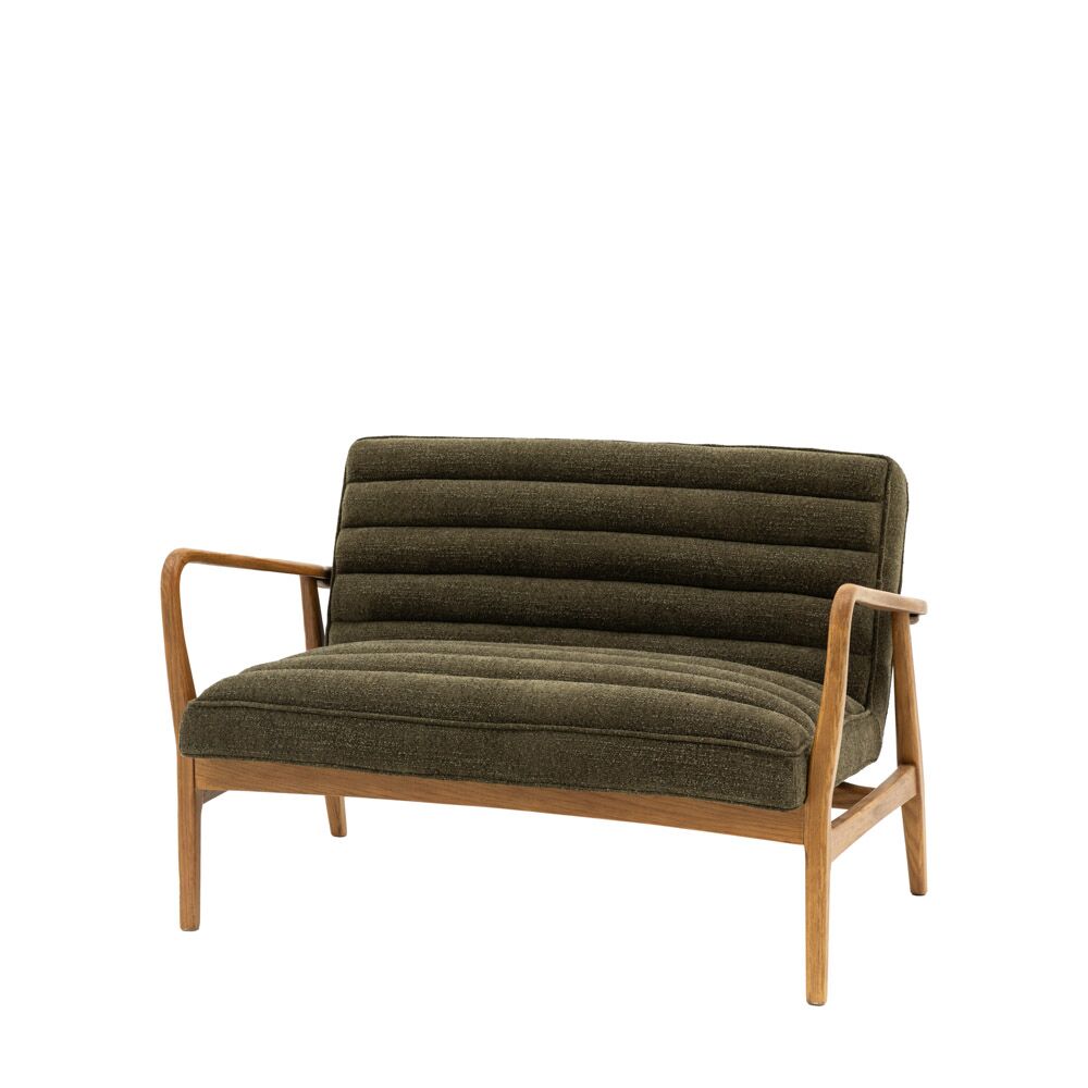 Busan 2 Seater Sofa Green Boucle - Image 6
