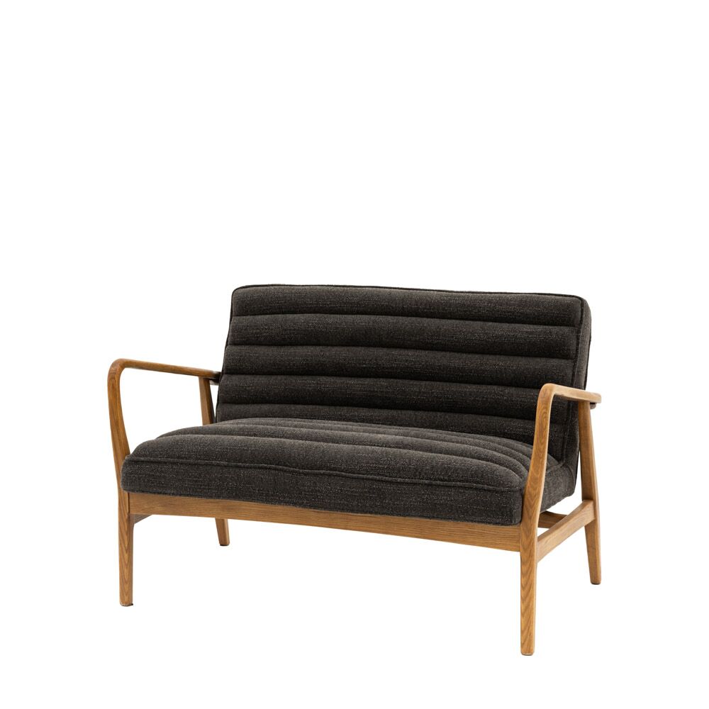Busan 2 Seater Sofa Charcoal Boucle - Image 6