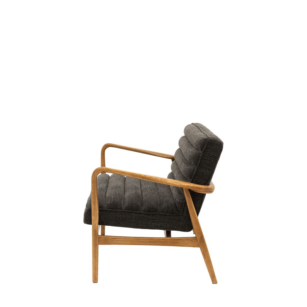 Busan 2 Seater Sofa Charcoal Boucle - Image 7