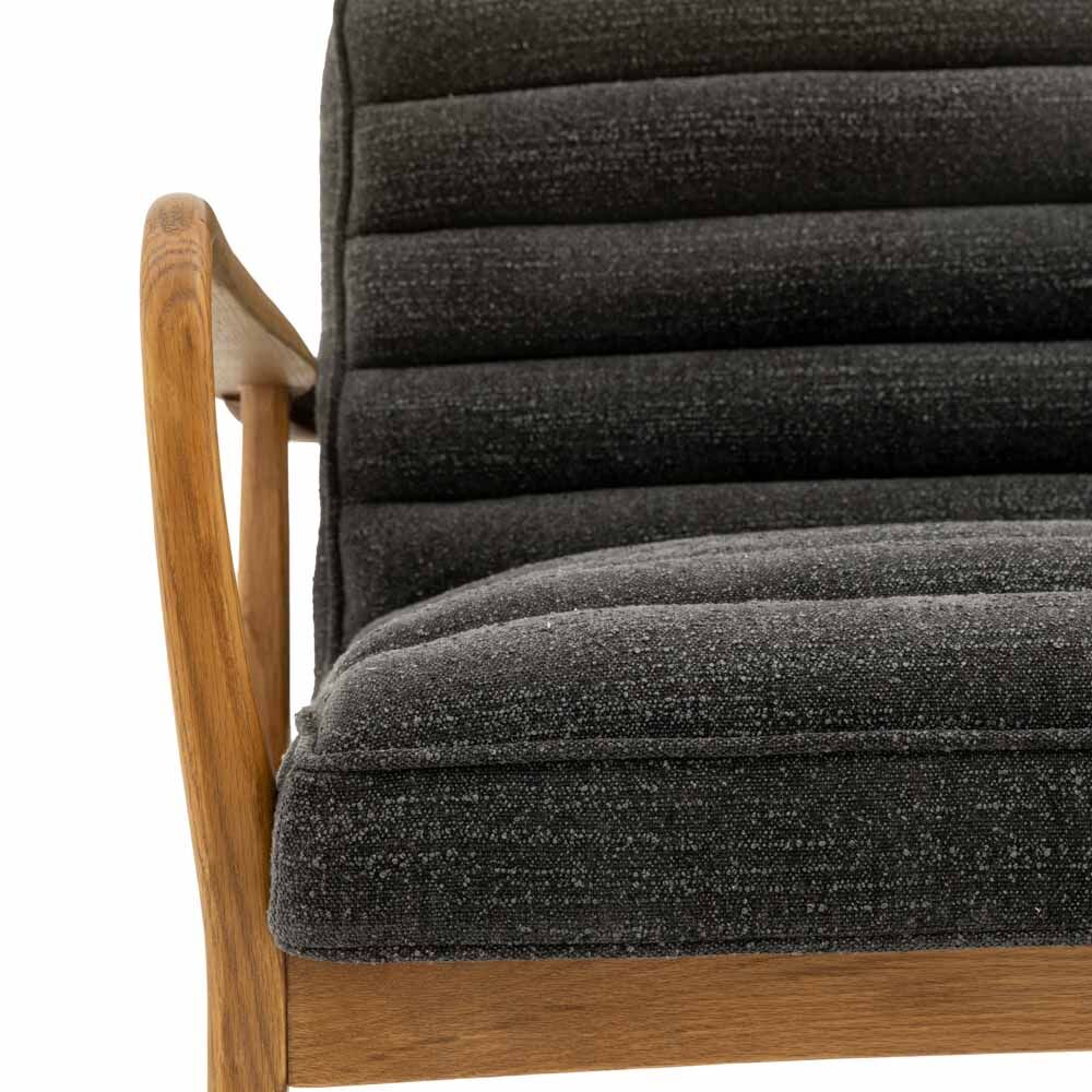 Busan 2 Seater Sofa Charcoal Boucle - Image 10