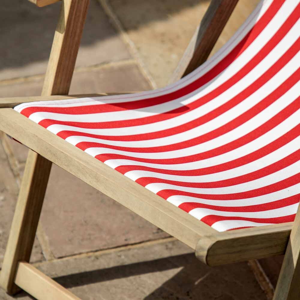 Red Stripe Deck Chair - Image 2