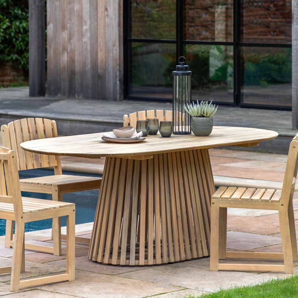 Bianchi Oval Dining Table 6 Seater - Image 2