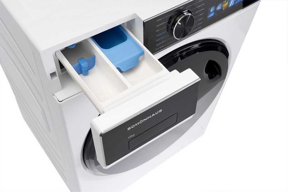 Schonhaus WMSF011014AW 10kg Washing Machine - White - Image 4
