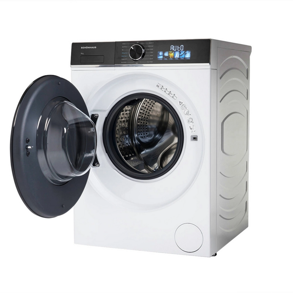 Schonhaus WMSF01814AW 8kg Washing Machine - White - Image 3