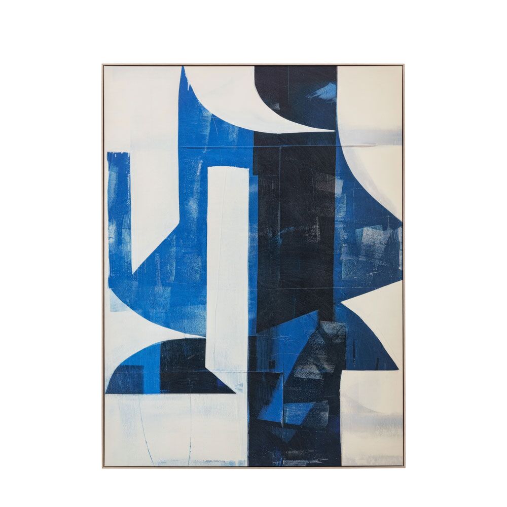 Cobalt Abstract Framed Canvas - Image 5