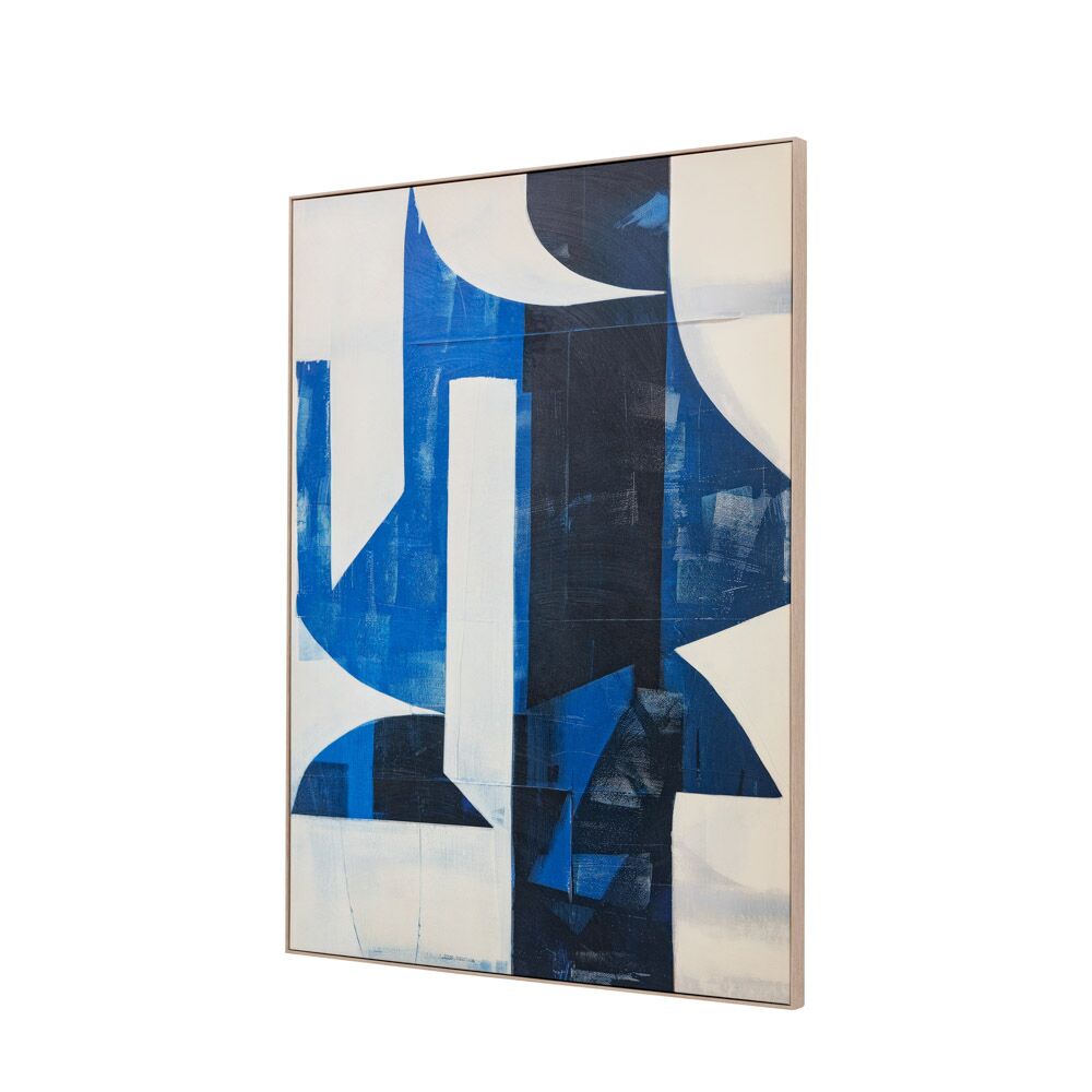 Cobalt Abstract Framed Canvas - Image 6