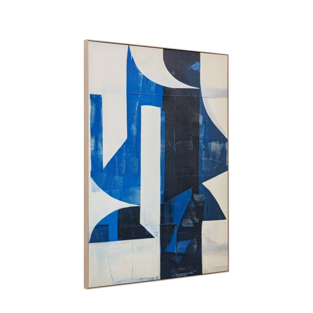 Cobalt Abstract Framed Canvas - Image 7