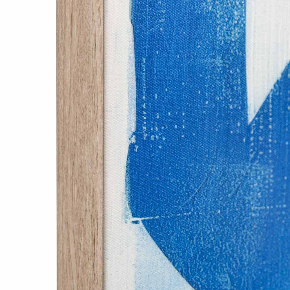 Cobalt Abstract Framed Canvas - Image 8