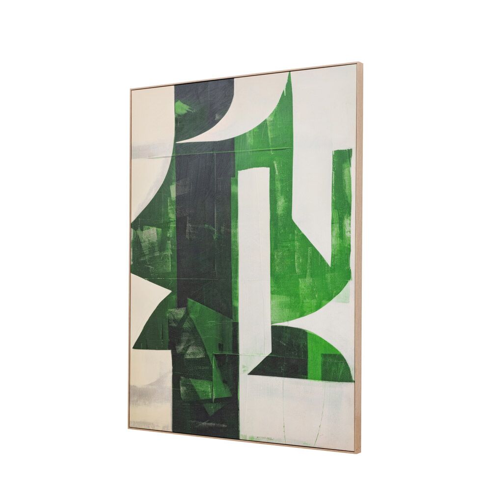 Emerald Abstract Framed Canvas - Image 5