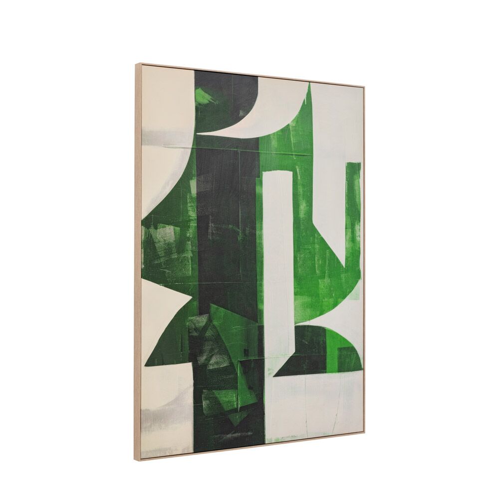 Emerald Abstract Framed Canvas - Image 6