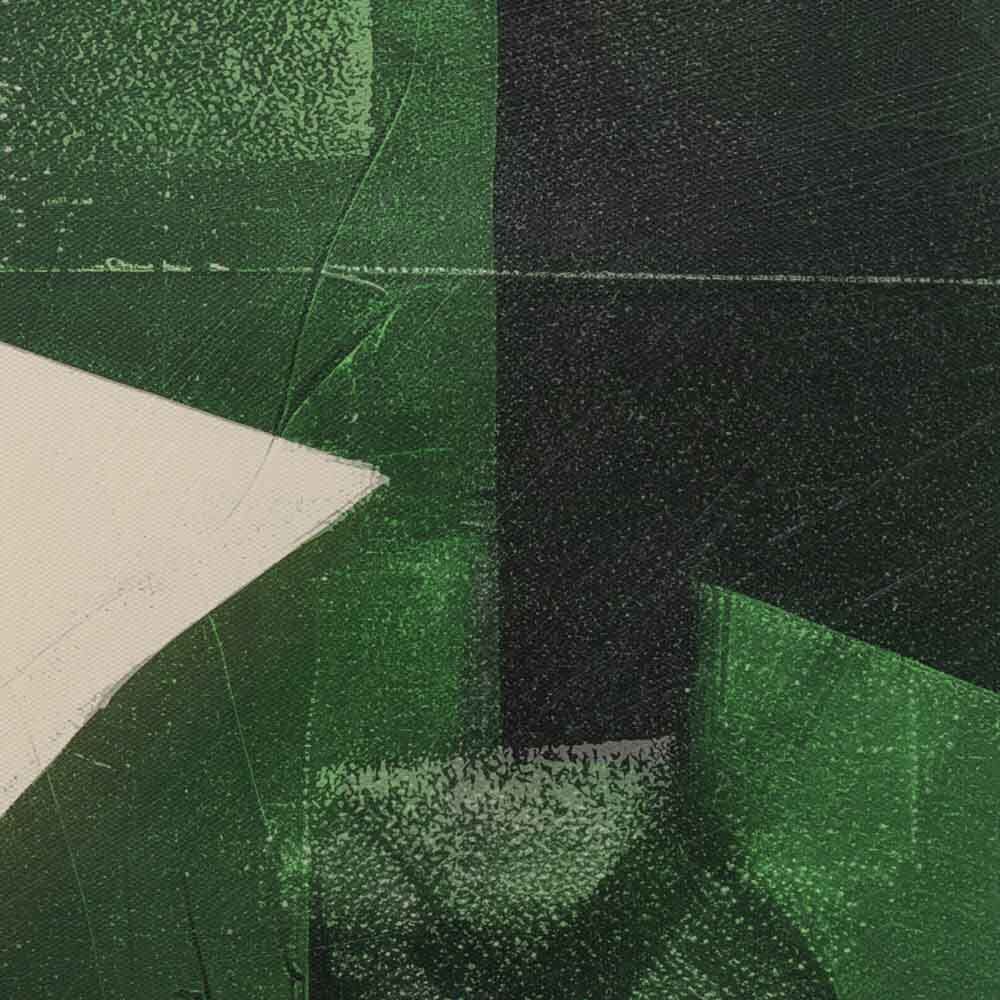 Emerald Abstract Framed Canvas - Image 8