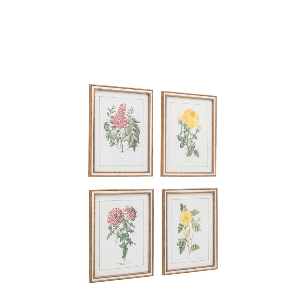 Floral Quartet Framed Art Set of 4 - Image 3