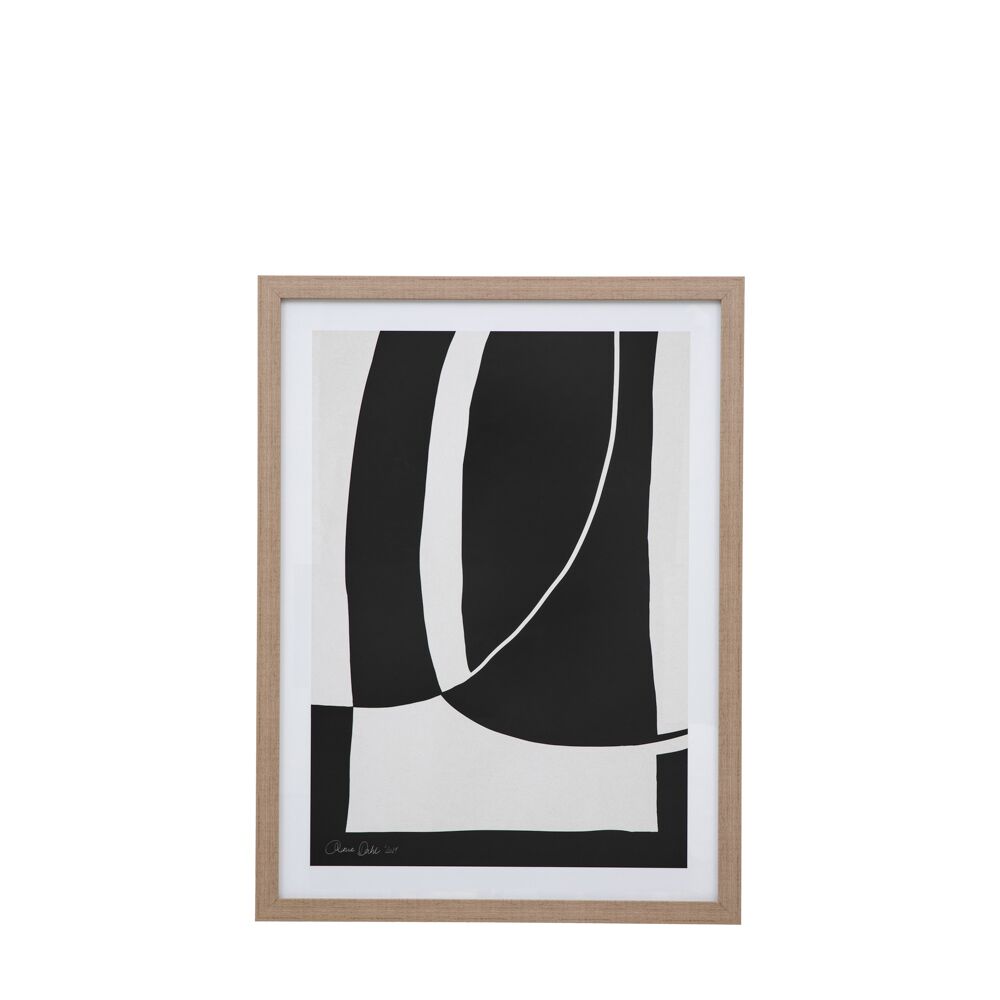 Abstract Noir et Blanc Framed Art - Image 2