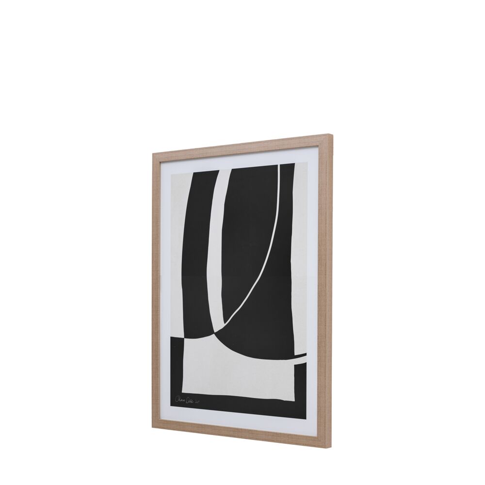 Abstract Noir et Blanc Framed Art - Image 3