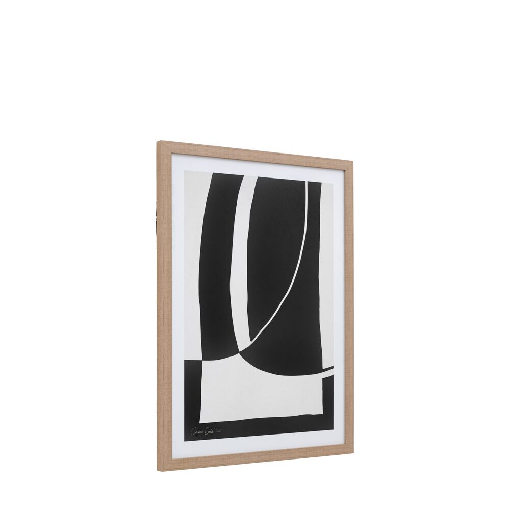 Abstract Noir et Blanc Framed Art - Image 4