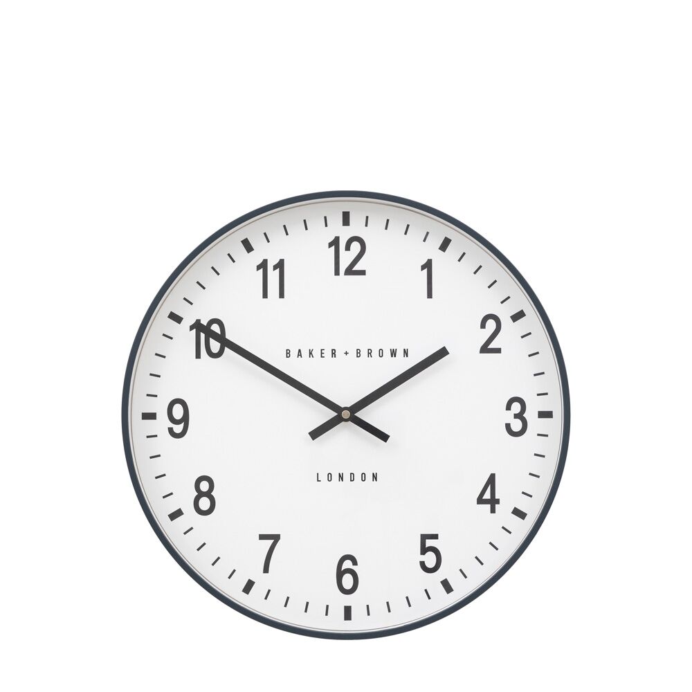Cambridge Wall Clock Grey 40cm - Image 4