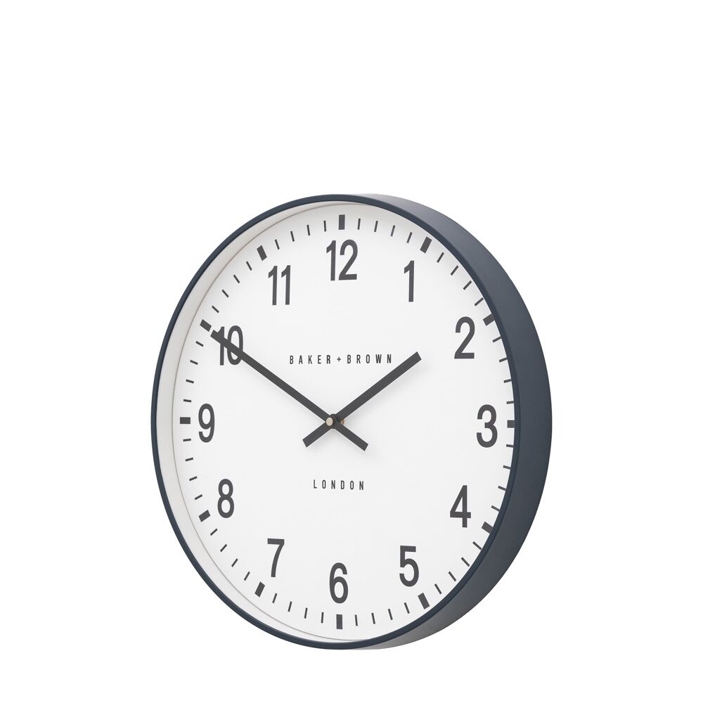 Cambridge Wall Clock Grey 40cm - Image 5