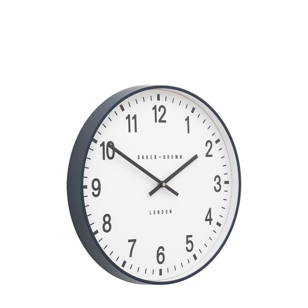 Cambridge Wall Clock Grey 40cm - Image 6