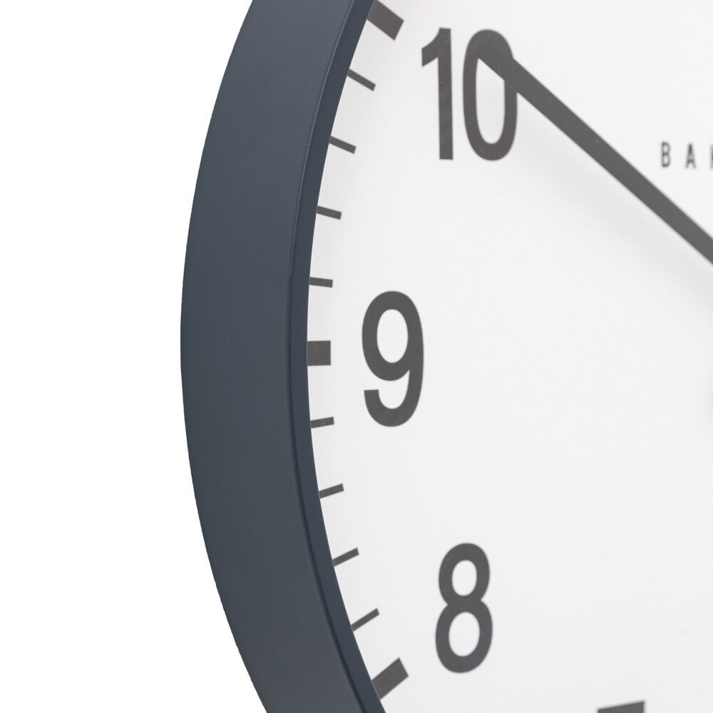 Cambridge Wall Clock Grey 40cm - Image 7