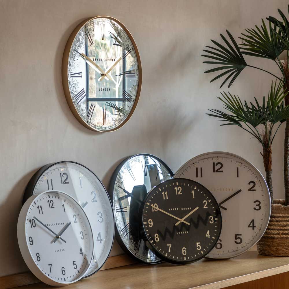 Cambridge Wall Clock Black 40cm - Image 4