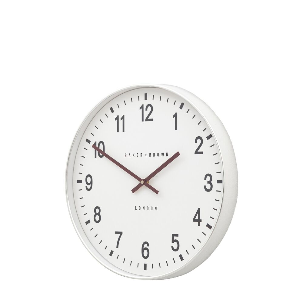 Cambridge Wall Clock Chrome 40cm - Image 5