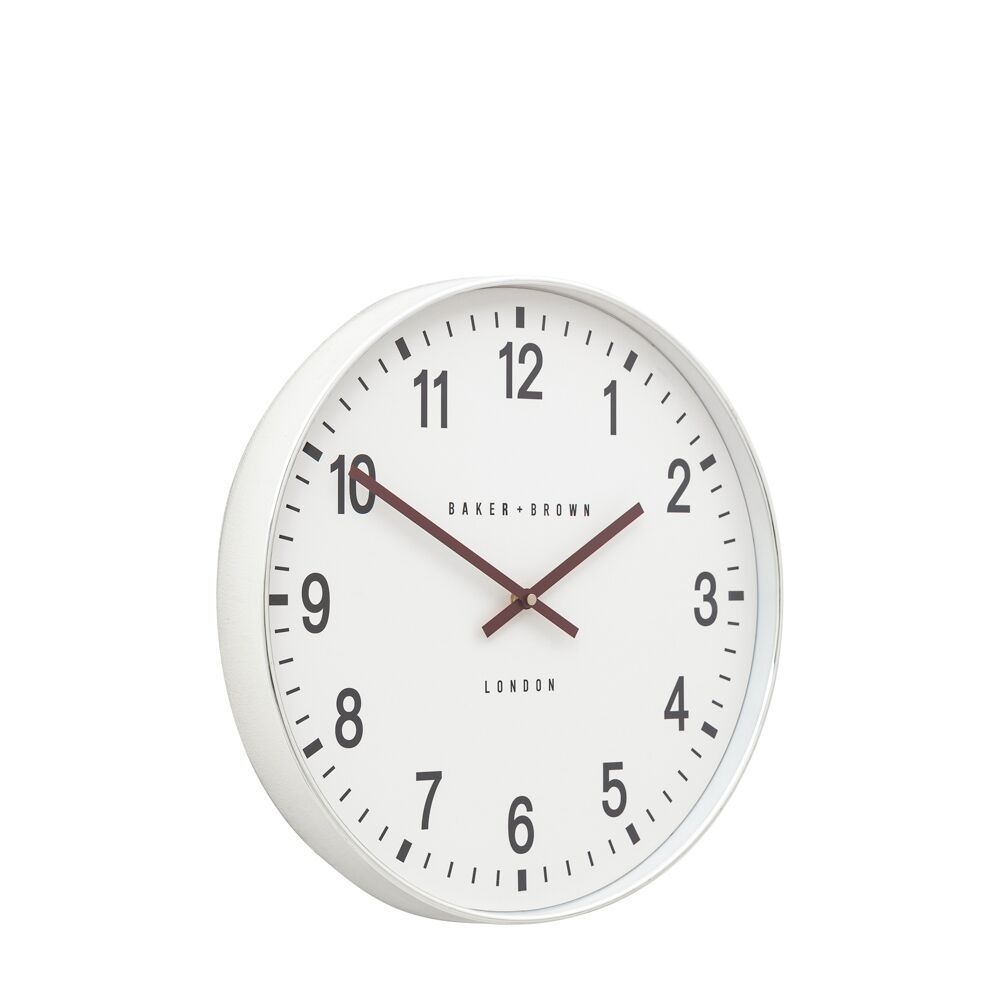 Cambridge Wall Clock Chrome 40cm - Image 6