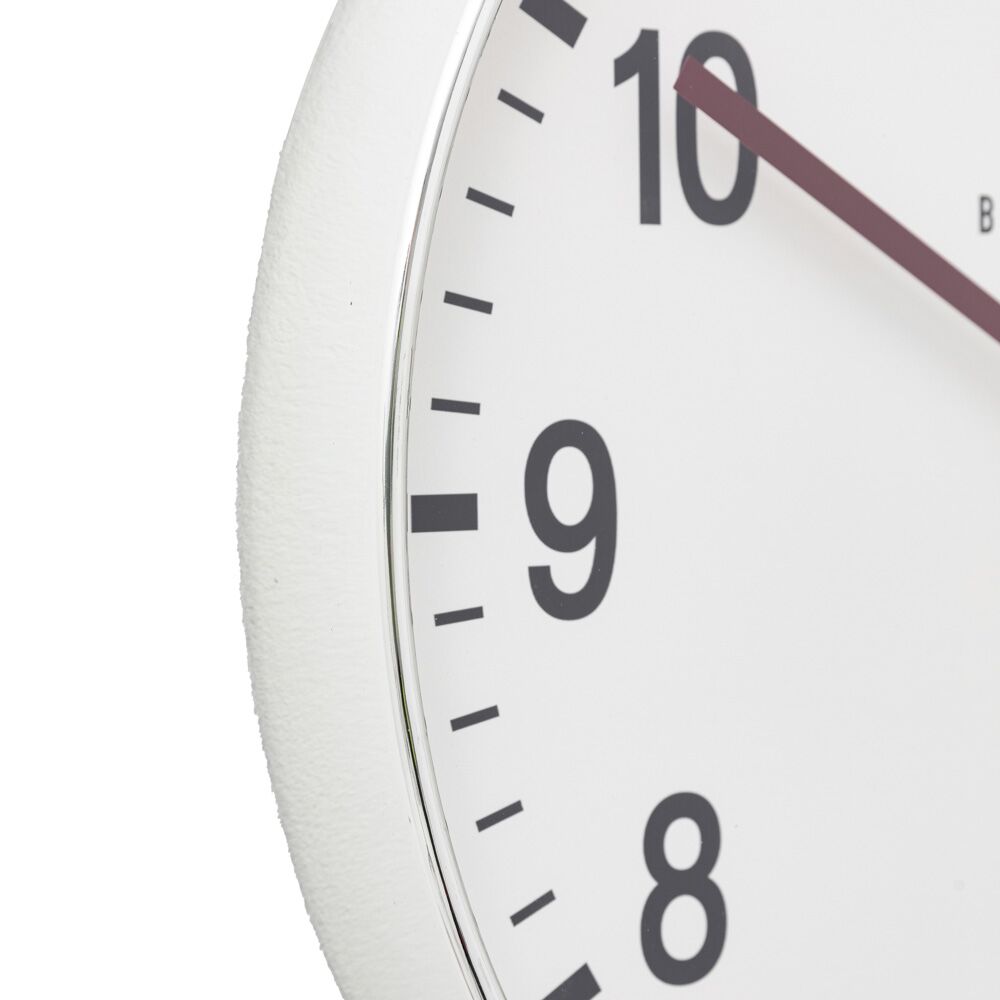 Cambridge Wall Clock Chrome 40cm - Image 7