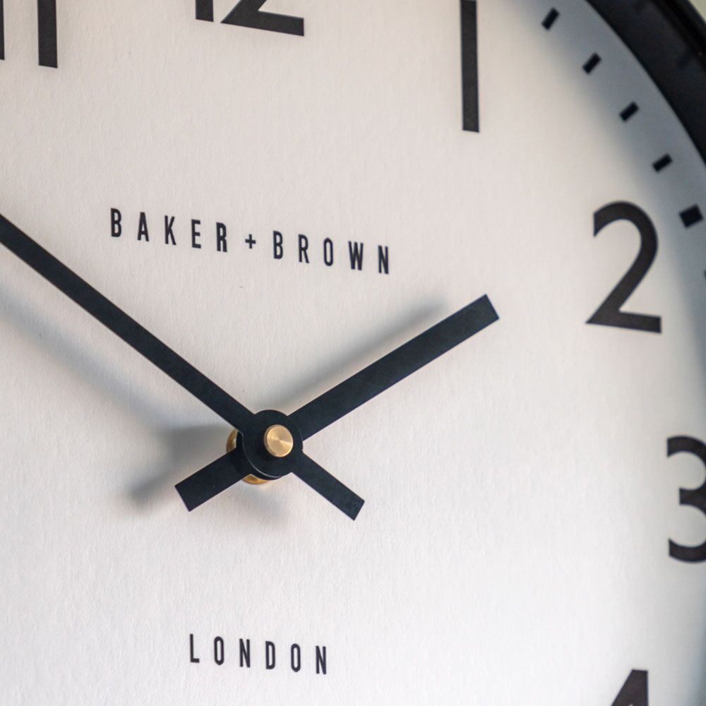 Norton Wall Clock Black 30cm - Image 2