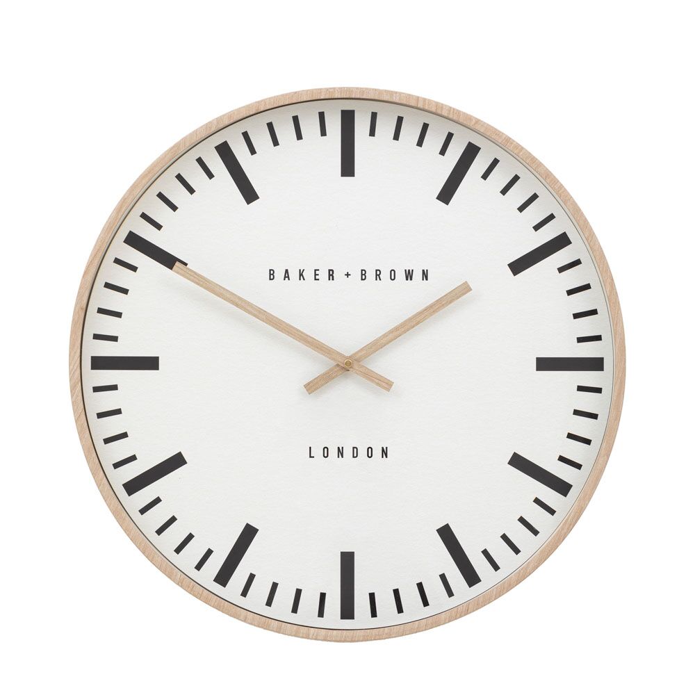 Longstone Clock Oak 50cm