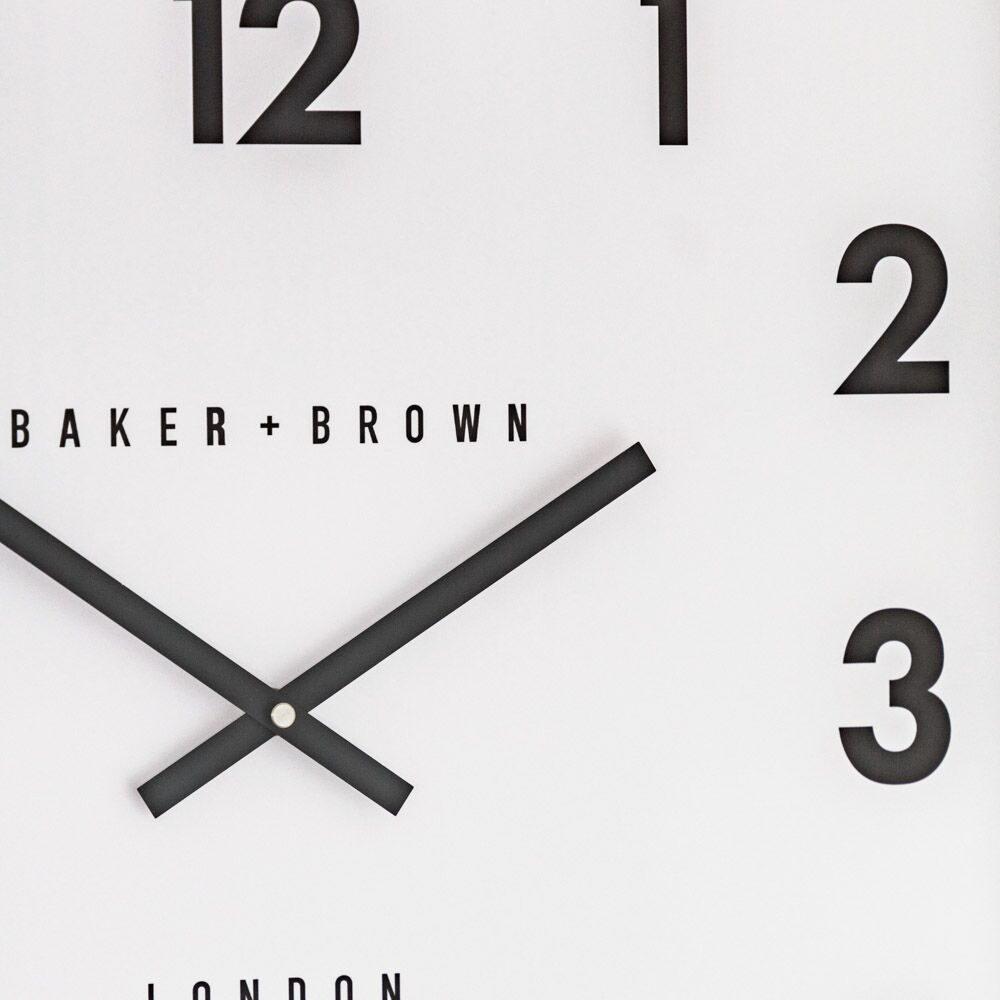 Buxton Wall Clock Chrome 50cm - Image 3