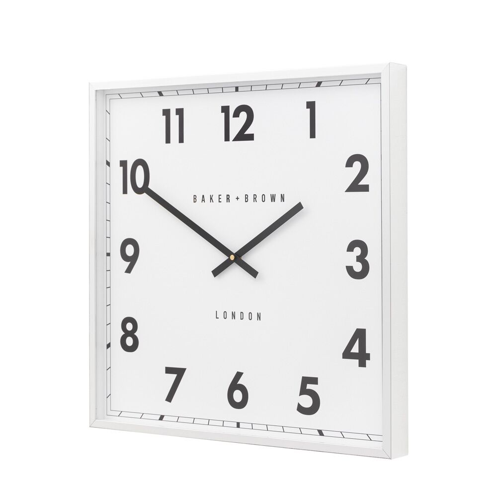 Buxton Wall Clock Chrome 50cm - Image 6