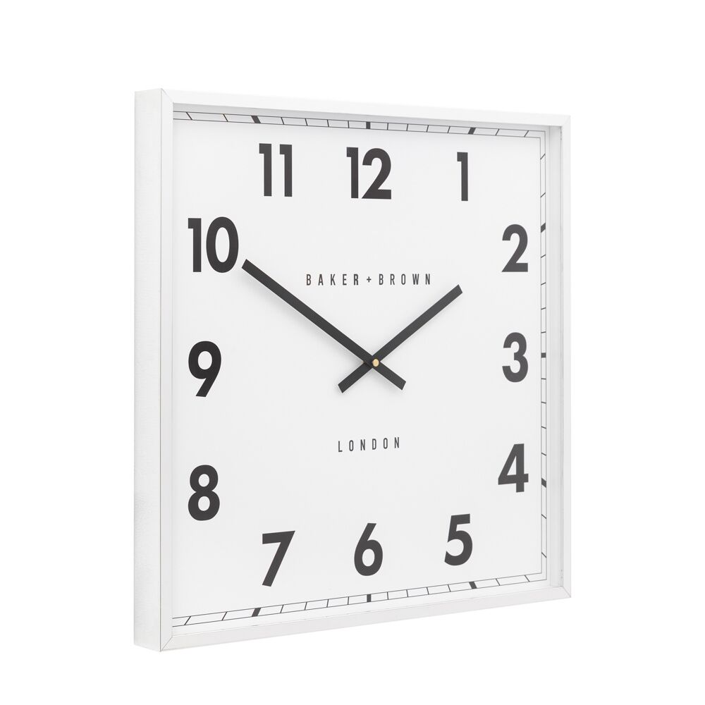 Buxton Wall Clock Chrome 50cm - Image 7